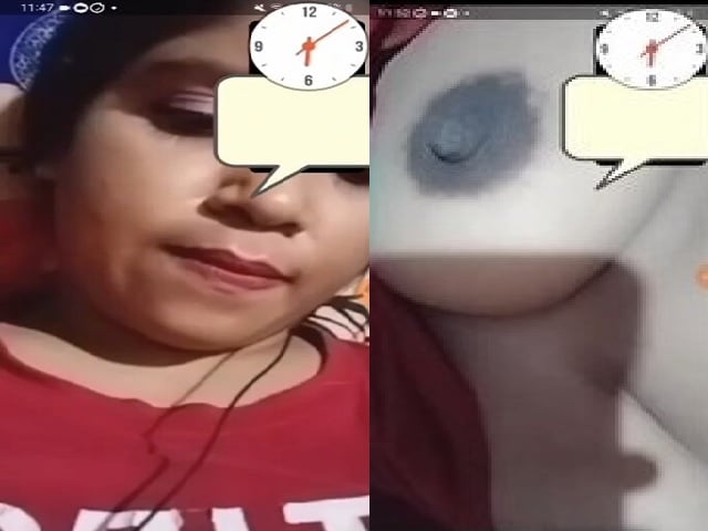 Round big boobs and horny pussy of hot GF