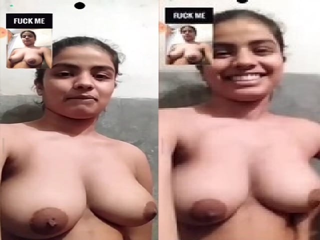 Naked video call show by big boobs Indian girl