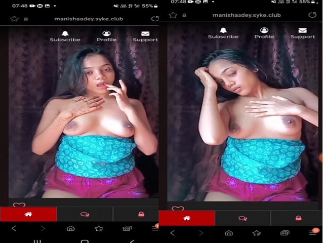 Indian sex site girl paid topless boobs show