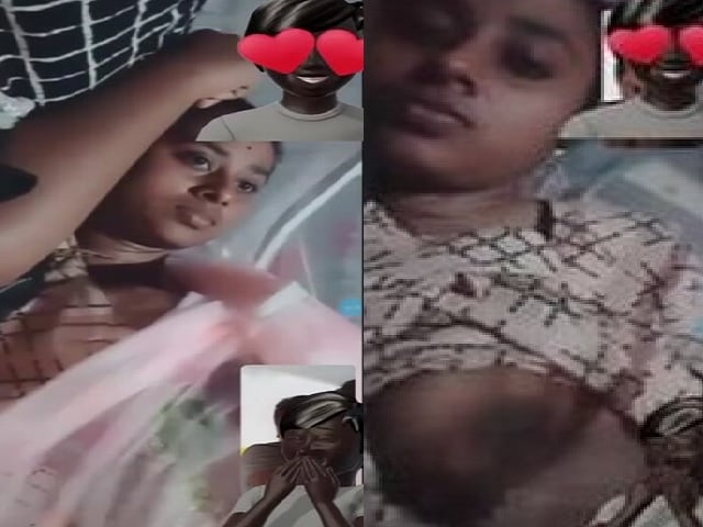 Desi girl topless boob show viral video call