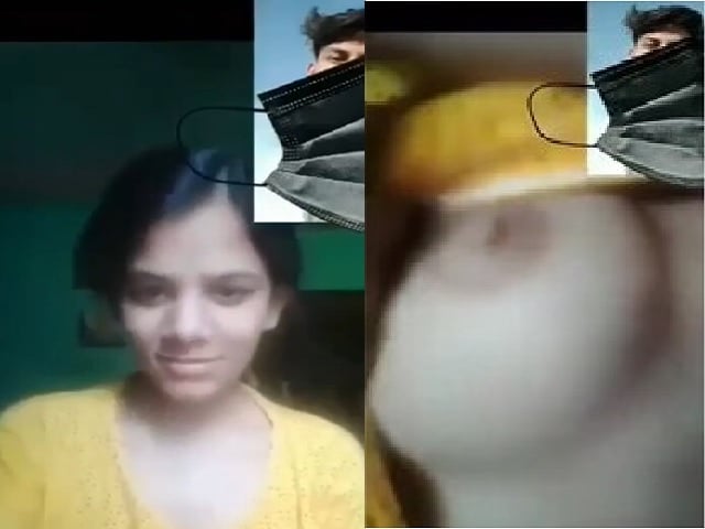 Cute girl video call sex chat showing boobs