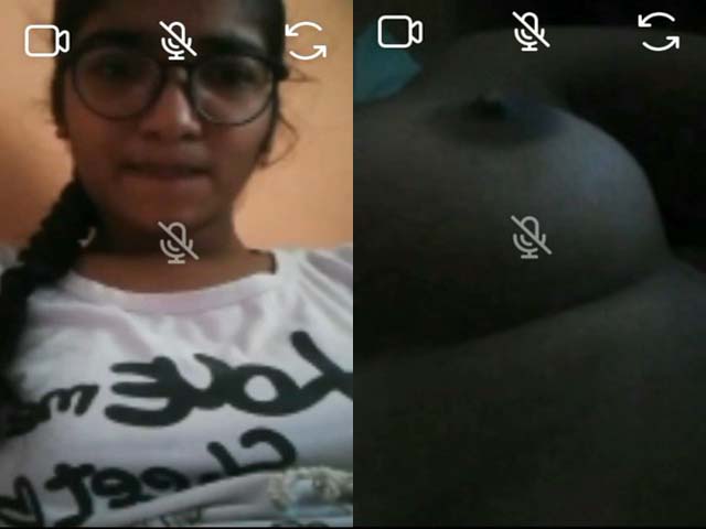 Cute Desi college girl shows boobs