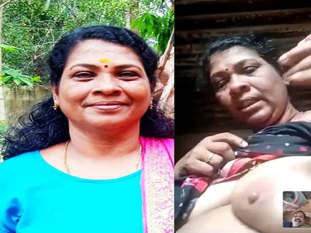 Mature aunty nude on video call sex with lover