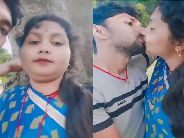 Desi wife outdoor sex romance viral selfie