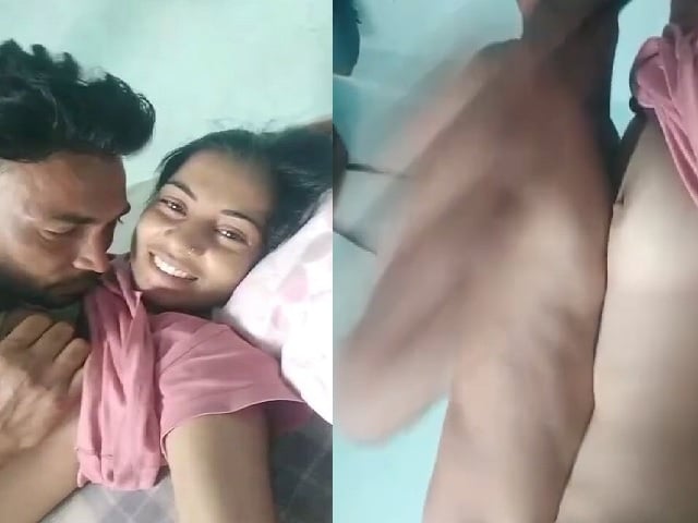 Cute village girlfriend viral boob sucking and sex