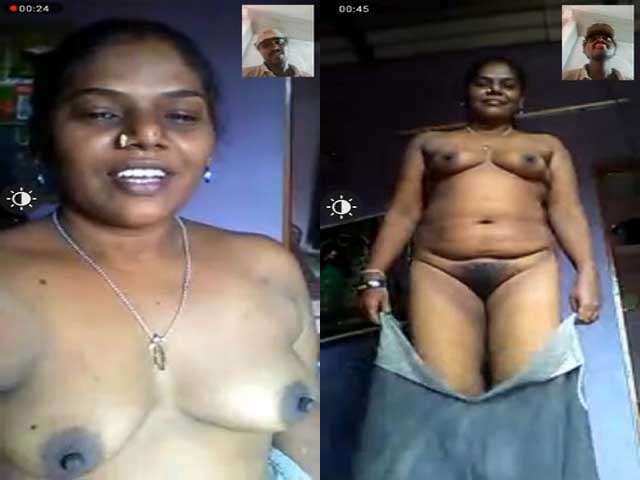 Tamil wife boobs and pussy show to hubby on VC