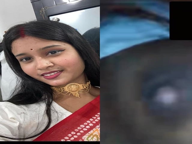 Married village boudi in video call viral nude show