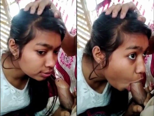Cute Assamese college girl blowjob to her lover