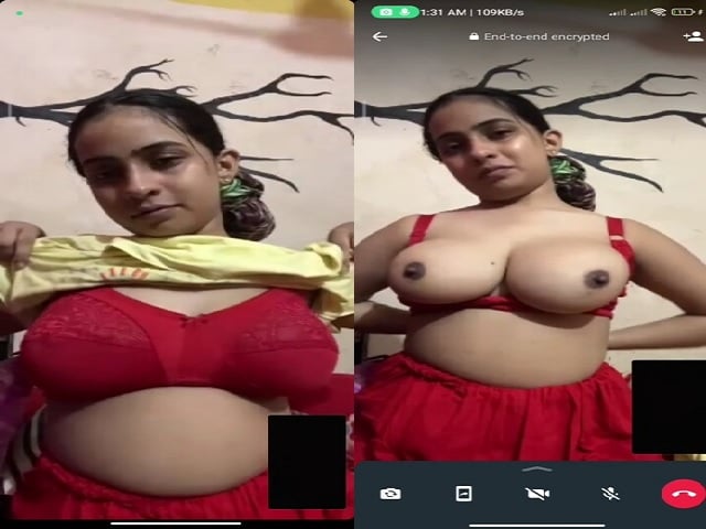 WhatsApp video call viral girl showing big boobs