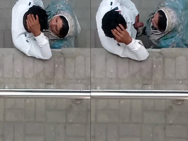 Busty MILF outdoor blowjob on hidden cam sex