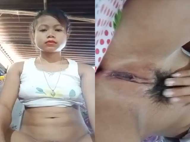 Assamese village girl showing and fingering pussy