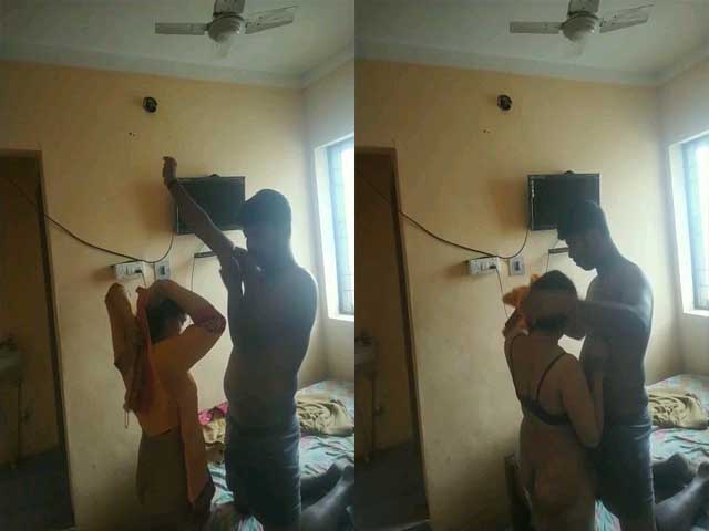 College girl fucking with Lover after class