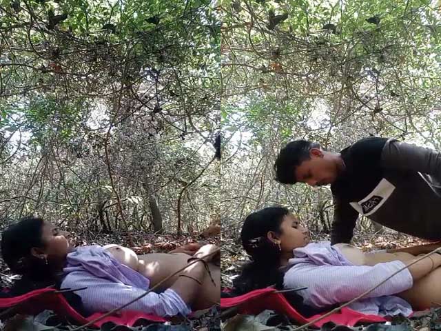 Indian lovers fucking in deep jungle