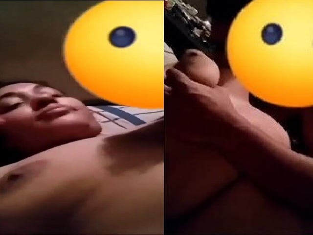 Big boobs wife feeding her husband video making