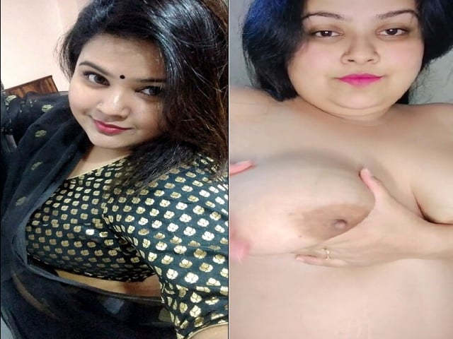 Cute village bhabhi topless stand for lover