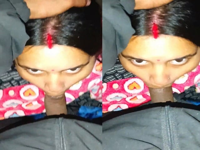 Indian bhabhi sensual blowjob POV viral MMS