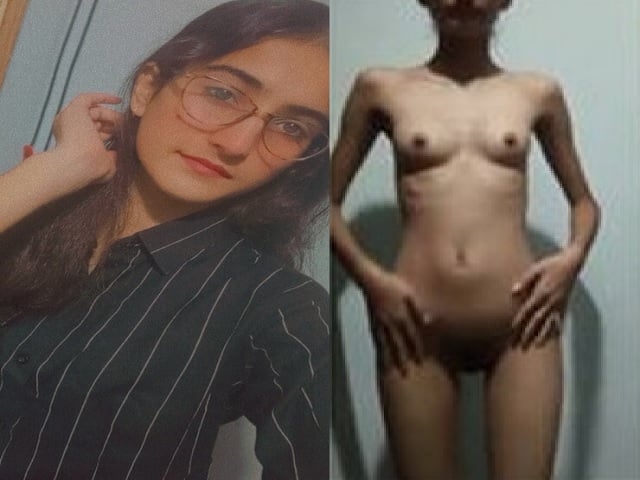 Skinny Indian girl nude body showcased viral clip