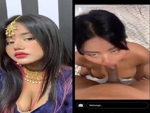 Nepali girl unseen nude big boobs press and oral