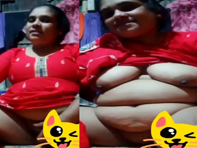 Busty village aunty fsi nude show for money