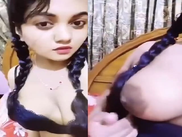 Desi white beauty girl boob show viral MMS