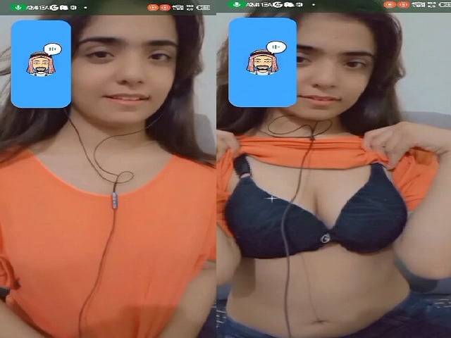 Pakistani sex college girl cleavage shown on VC