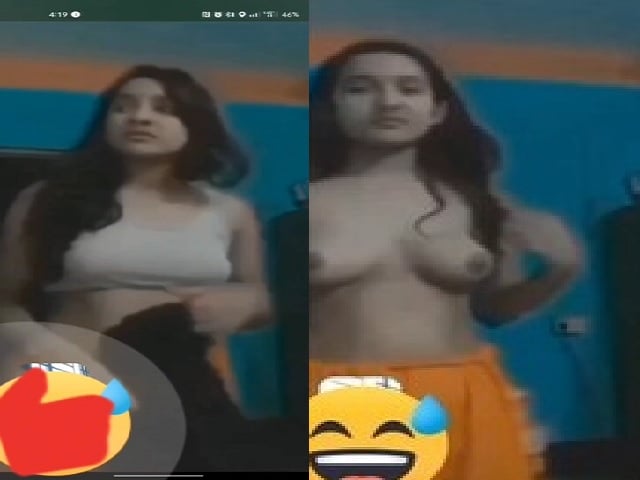 Indian girl naked on a viral video call sex