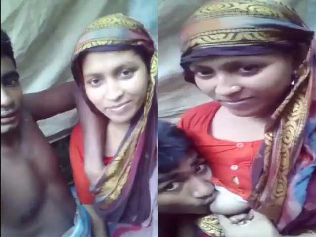 Bangladeshi village Bhabhi boobs sucked by Devar