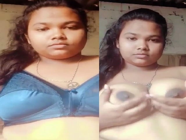 Booby Indian girl nude round boobs holding