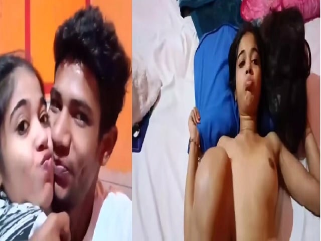 Beautiful Indian lovers sex after lip kissing