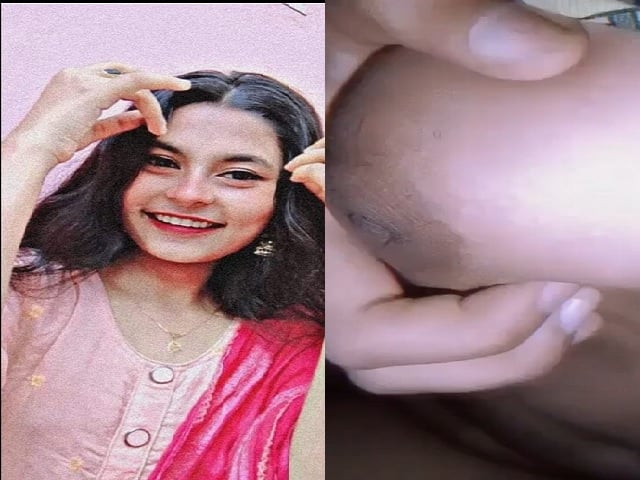 Smiling girl naked Indian fingering pussy