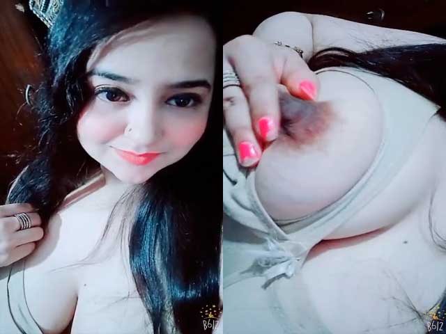 Hot sexy girl showing her big melons