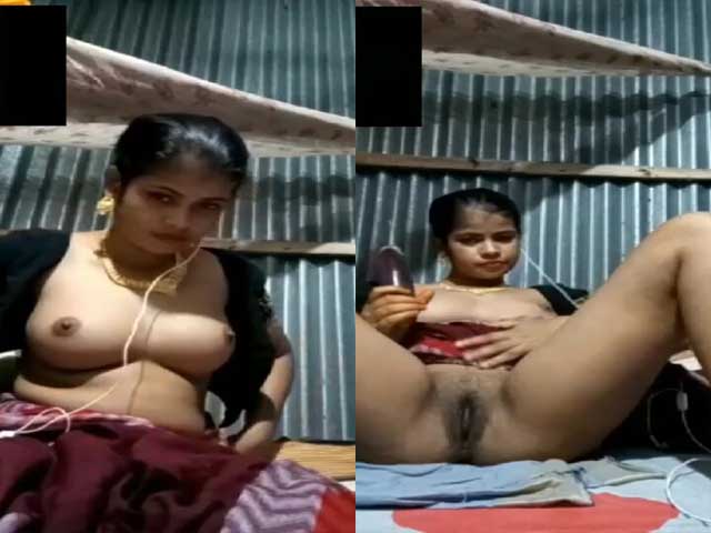 Bengali slum wife getting naughty on cam