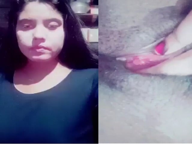 Bangladeshi village girl rubbing black pussy